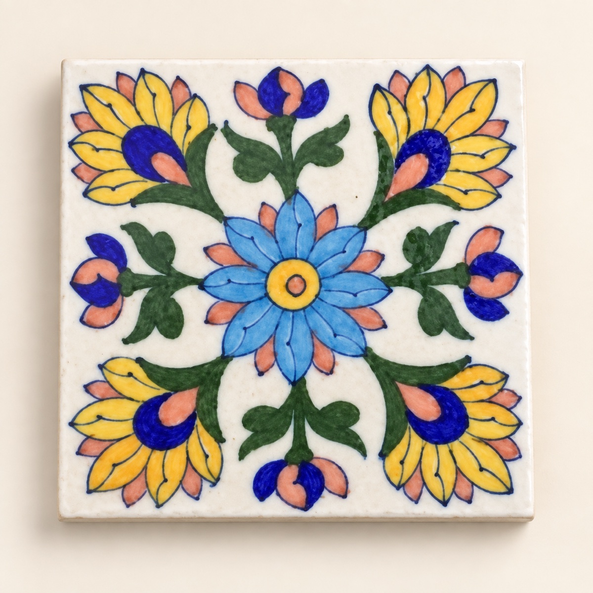 AI-styled product photo: Decorative tile