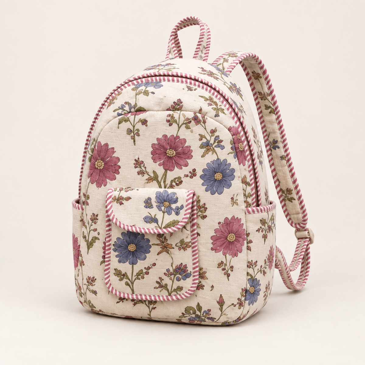 AI-styled product photo: Cotton backpack